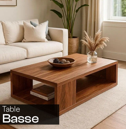 Banniere portrait table basse