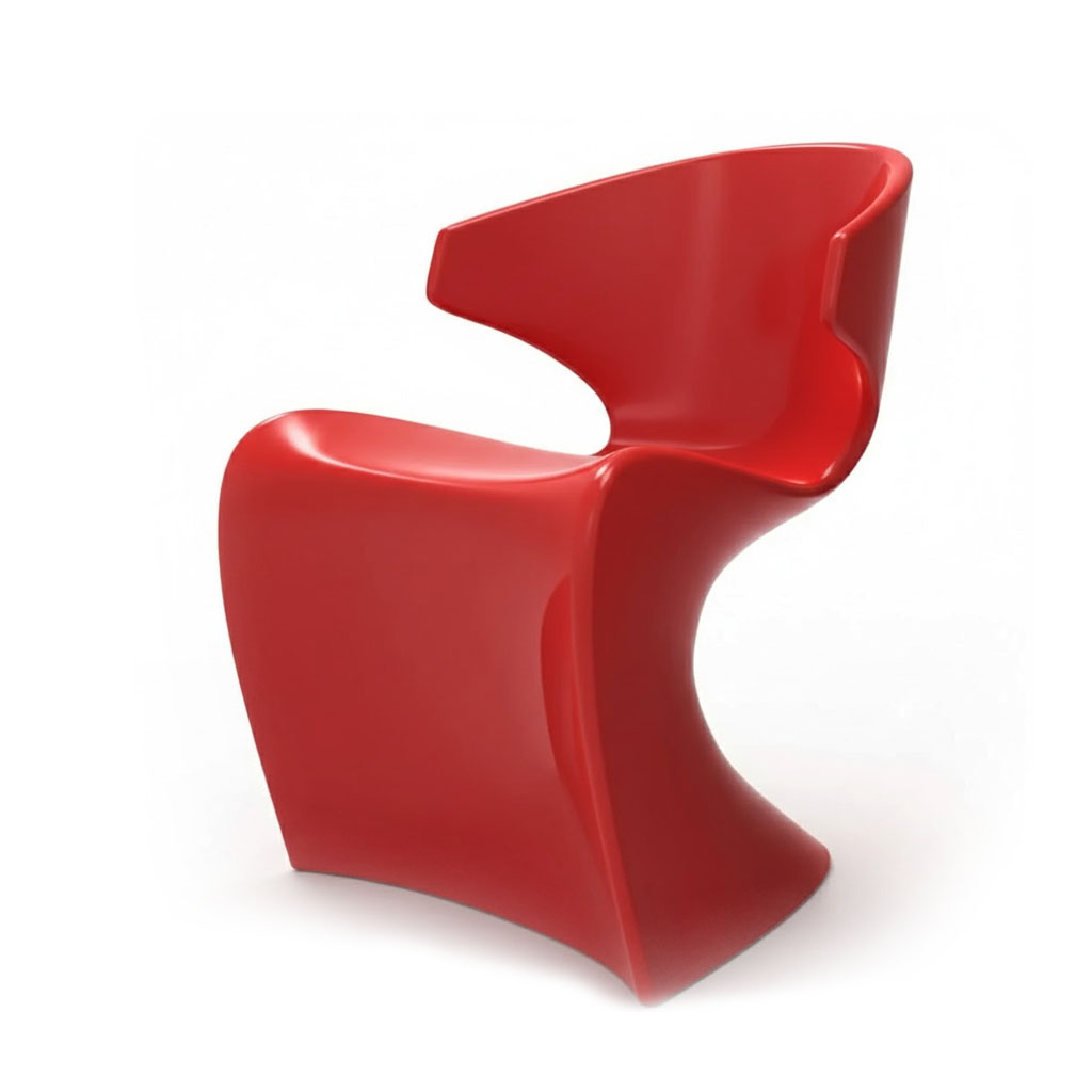 Chaise élégante en resine modèle CANNE H 70cm