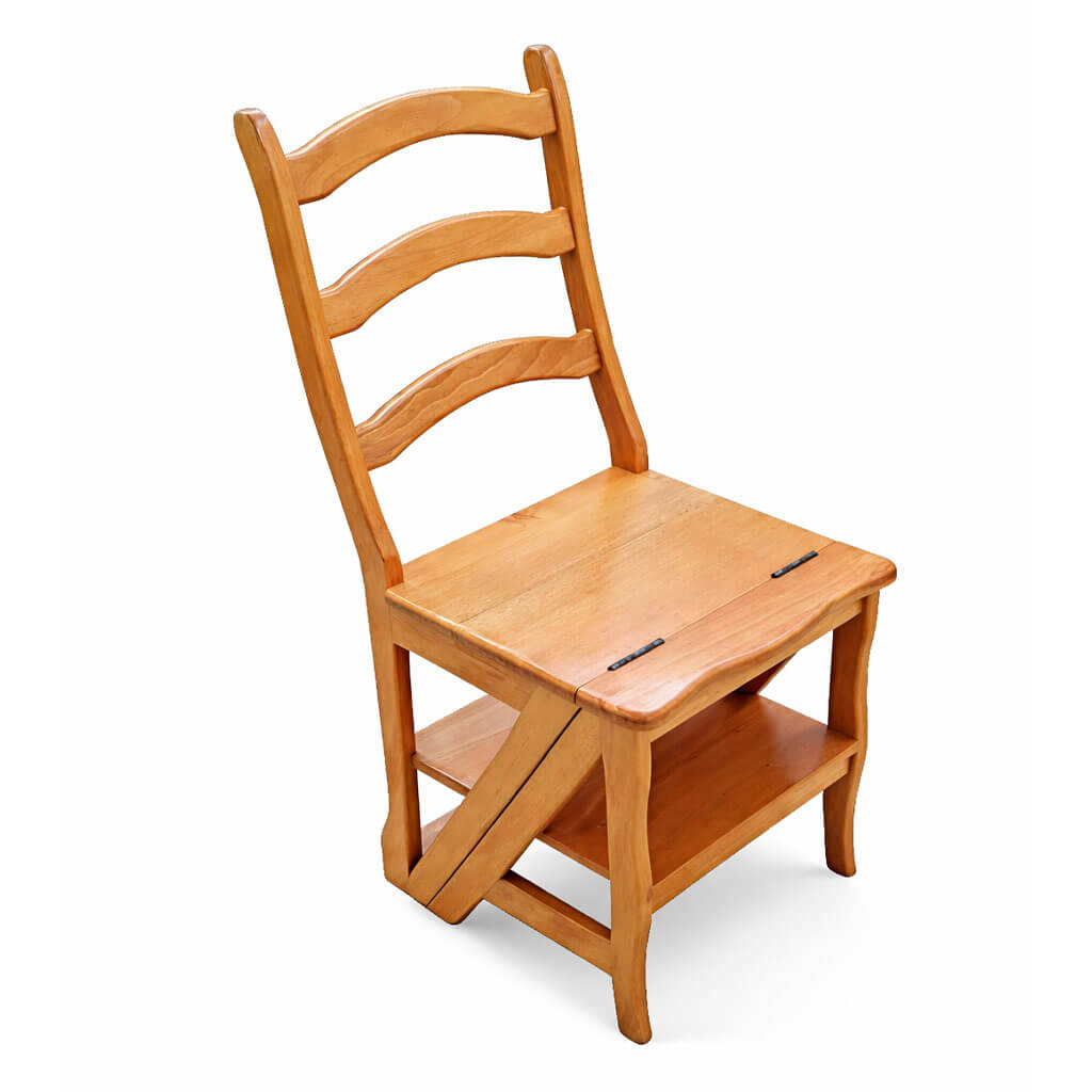 Chaise escabeau 3 marches en bois hêtre CH015