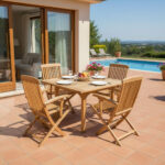 Chaise pliable en bois hêtre modèle Soleil CH005 couverture