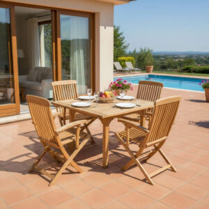 Chaise pliable en bois hêtre modèle Soleil CH005