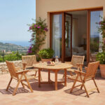 Chaise pliante en bois hêtre modèle el Borj CH016 couverture