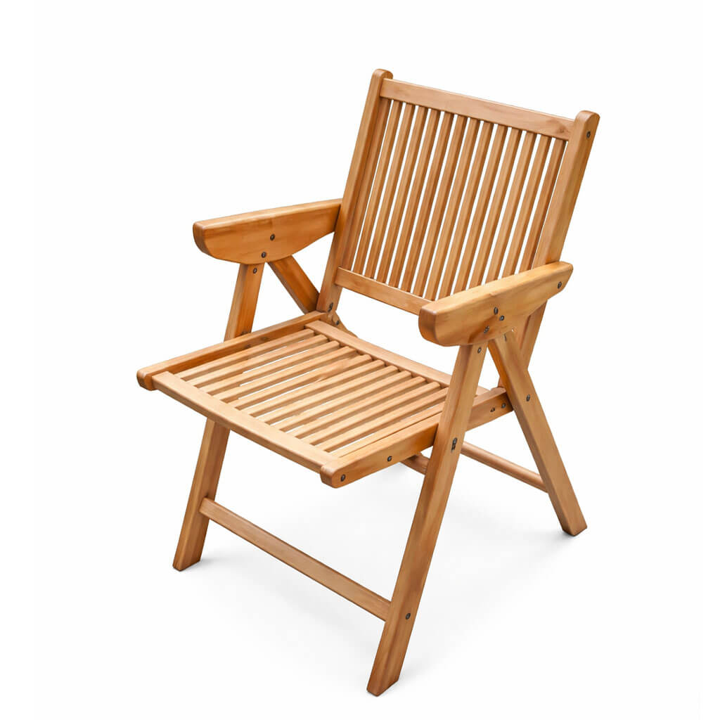 Chaise pliante en bois hêtre modèle el Borj CH016