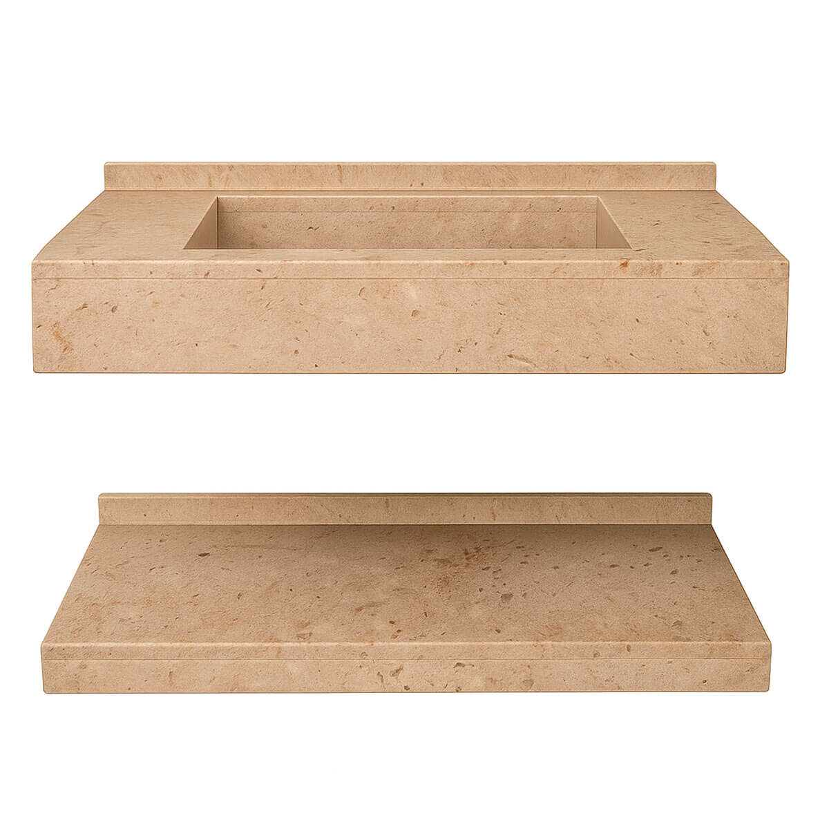 Lavabo suspendue en marbre Kadhel avec etagere