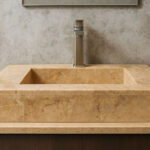 Lavabo-suspendue-avec-etagere-en-marbre-kadhel