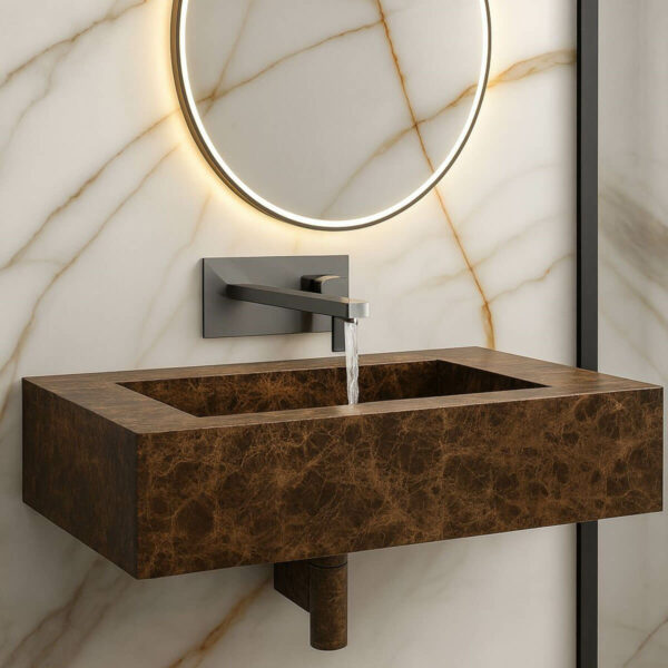 Lavabo-suspendue-en-marbre-emperador-LME70