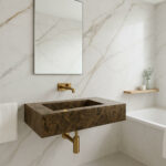 Lavabo-suspendue-en-marbre-emperador-LME70
