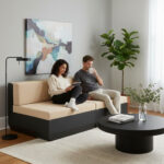 Module fauteuil pour salon a angle couverture