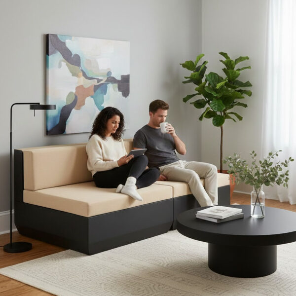 Module fauteuil pour salon a angle couverture