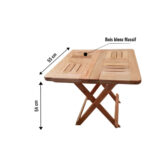 Table Basse Carrée Pliante Prestige TB003 dim