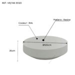 Table Basse Ronde En Resine