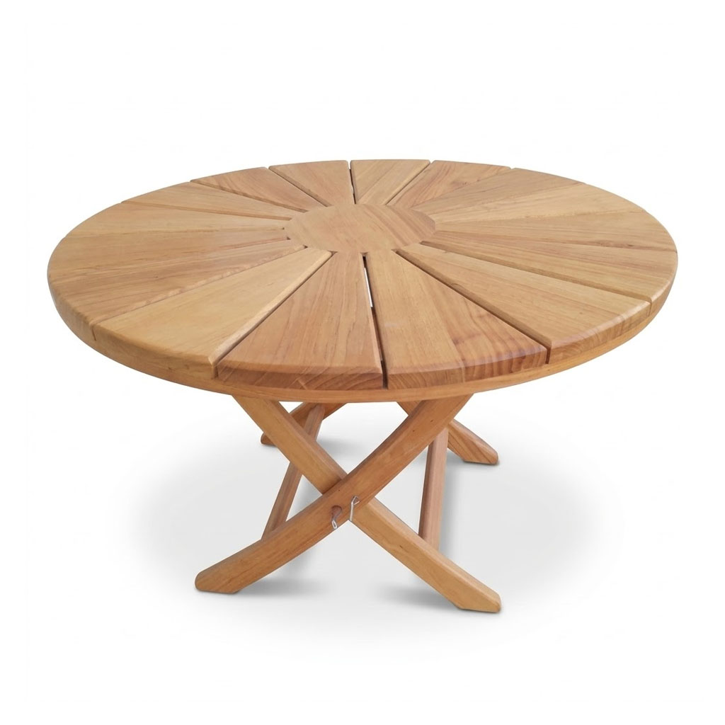 Table basse ronde pliante soleil Ø80cm TB005