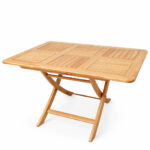 Table rectangulaire pliante en bois hêtre TA012