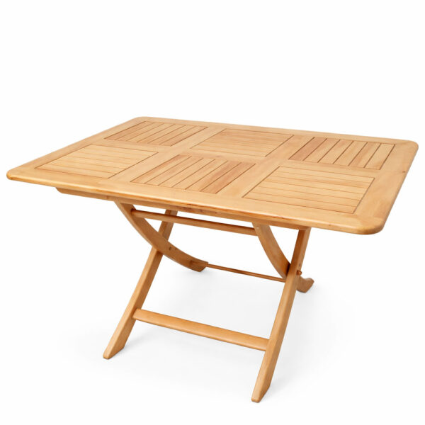 Table rectangulaire pliante en bois hêtre TA012