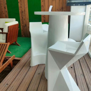 Tabouret haute moderne en résine VRC-GALA