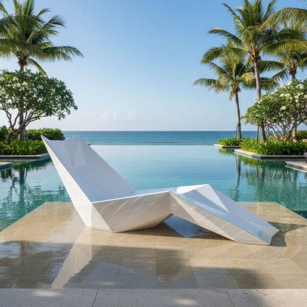 Transat piscine 3D en resine Polyester TR-XL couv