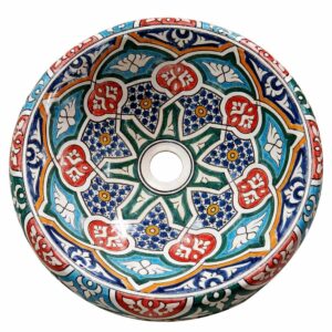 Vasque a poser en céramique marocain VCM02