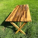 table salle a manger en bois marbré