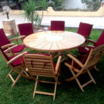 Table basse ronde pliante soleil Ø80cm TB005