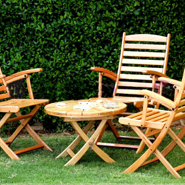 Table Basse Ronde Pliable Modèle Soleil TB004