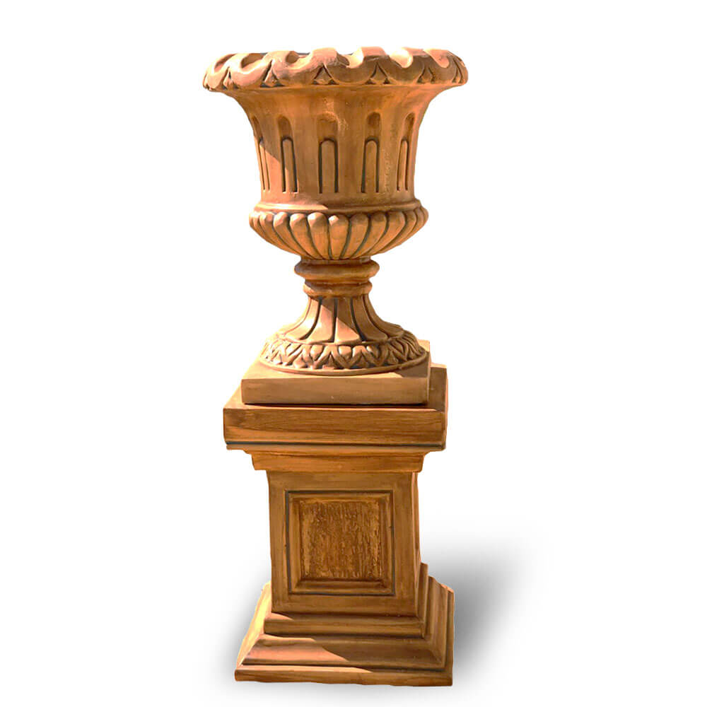 Bac a fleur avec support en beton BF036