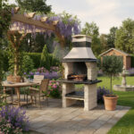 Barbecue En Béton Avec Cheminée BPCR12 couverture