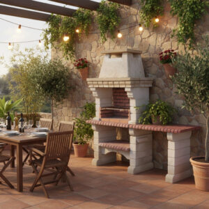 Barbecue fixe avec plan de travail BFPL10