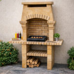 Barbecue fixe exterieur en pierre naturelle BF17 couv