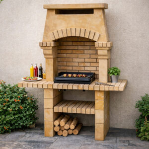 Barbecue fixe exterieur en pierre naturelle BF17