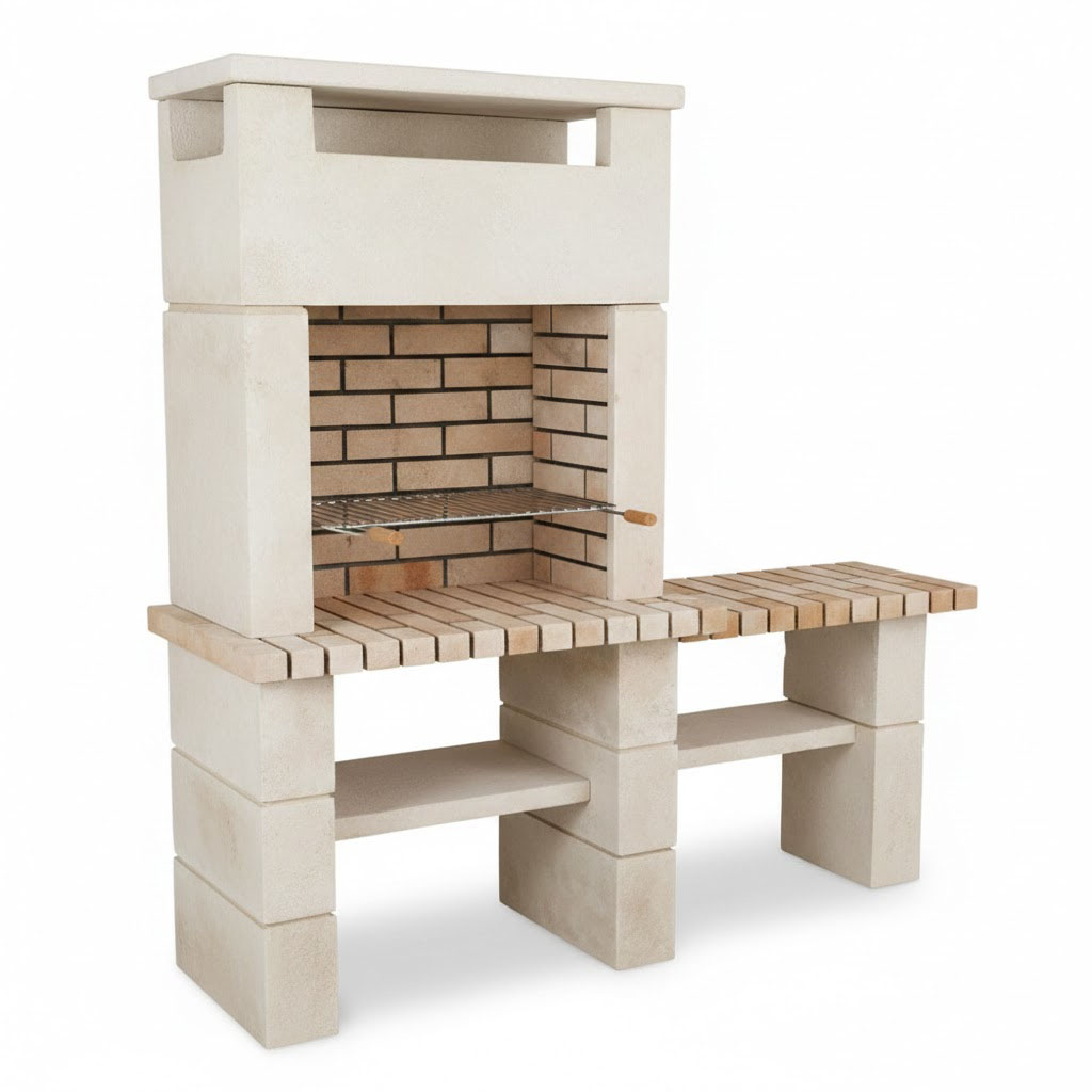 Barbecue moderne en pierre et briques - BP13 Barbecue moderne en pierre et briques BP13