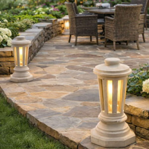 Borne lumineuse en pierre BLP01