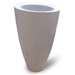 Cache pot conique en béton GRC Ref CP003