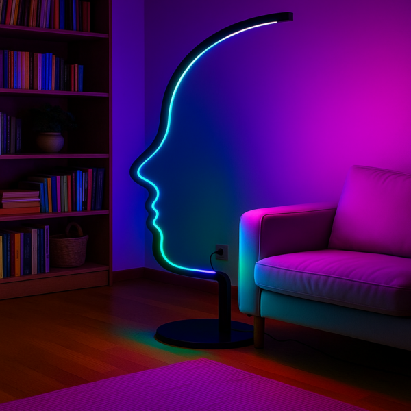 Lampadaire moderne modele vis a vis