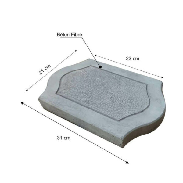 Dallage Dune en béton fibré réf DL1006 dim piece