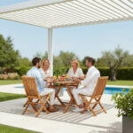 Ensemble table de jardin en bois hêtre EB05 couverture2