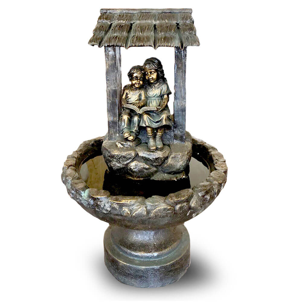 Fontaine de jardin en resine modele enfants FR030
