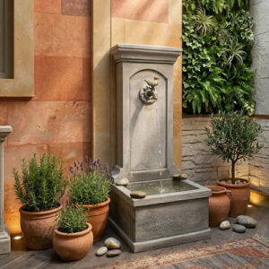 Fontaine murale de jardin en GRC FM05