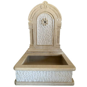 Fontaine murale en marbre beige FMM06