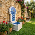 Fontaine murale en mosaïque pâte de verre FMP13 couv 1