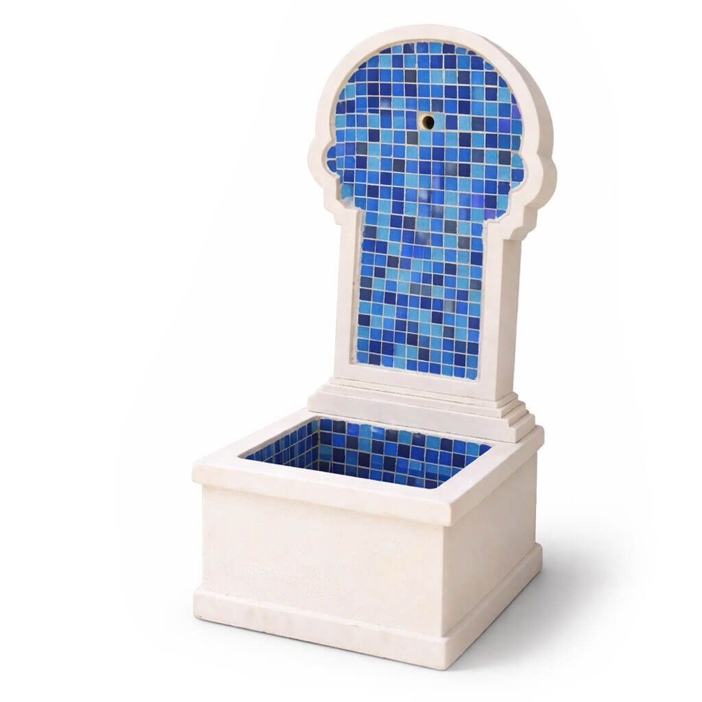 Fontaine murale en mosaïque pâte de verre FMP13