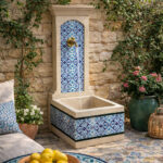 Fontaine murale exterieur en faïence FM20 couv 2