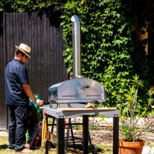 Four a pizza Napoli en acier inoxydable