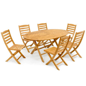 Accueil Grande salle a manger de jardin en bois hêtre EB07