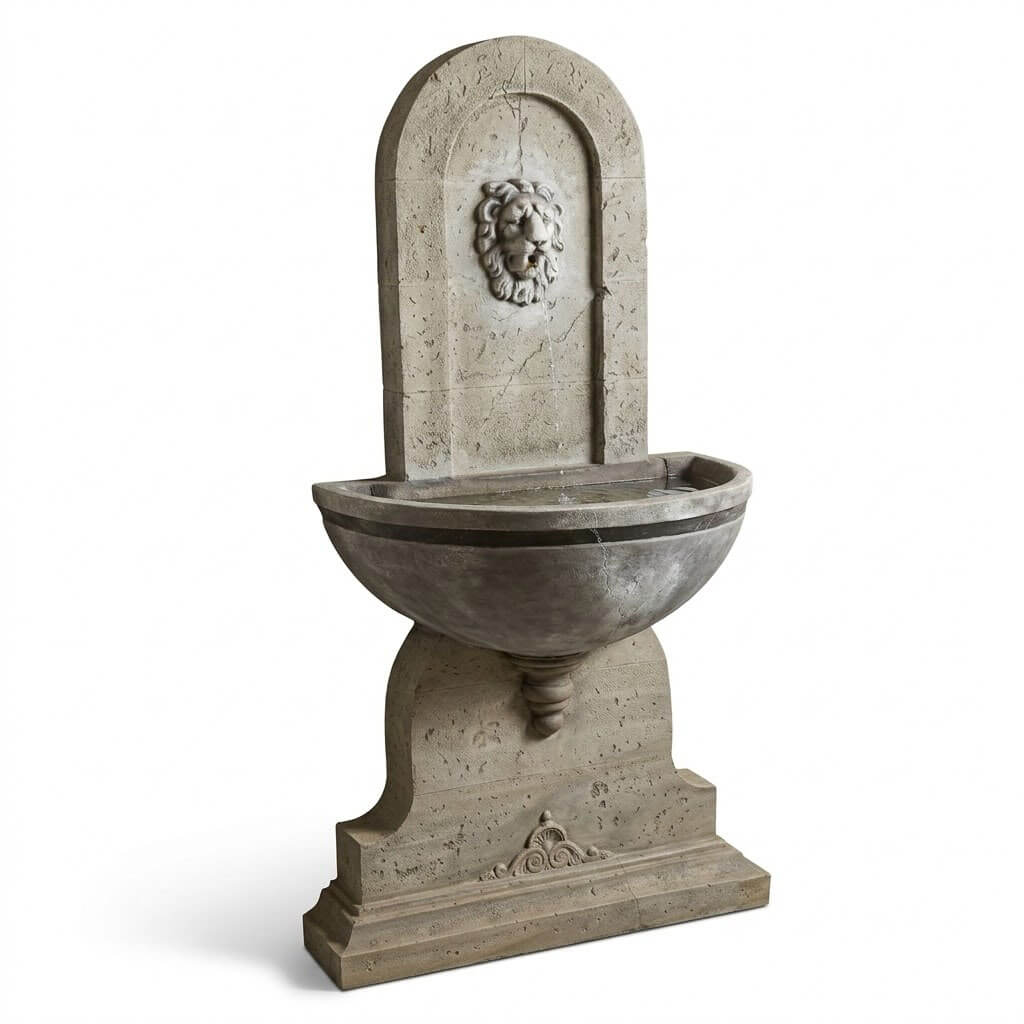 Grande fontaine murale en béton fibré FM13