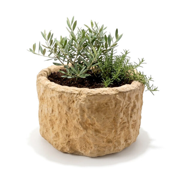 Jardinière Ronde en Béton Sculpté Réf BF08
