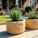 Jardinière Ronde en Béton Sculpté Réf BF08 couverture 2