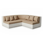 Kit salon de coin en resine en beige