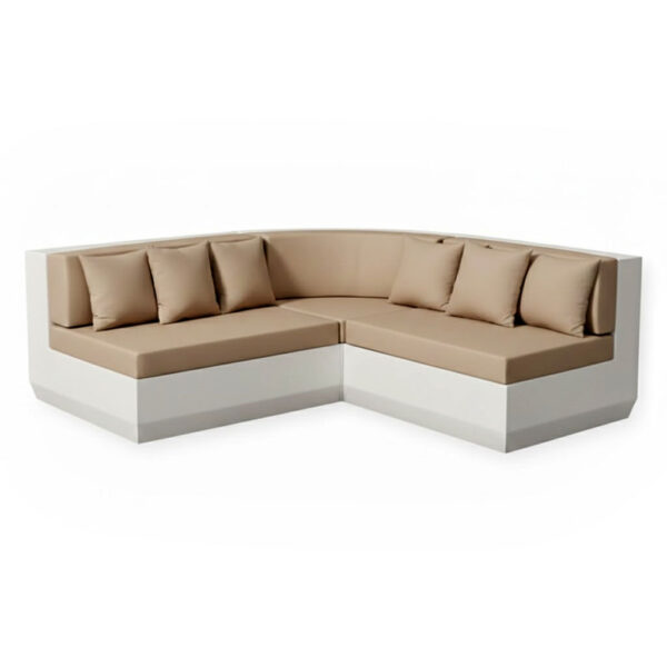 Kit salon de coin en resine en beige