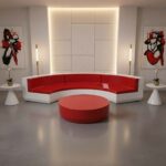 kit salon en resine en forme de demi cercle