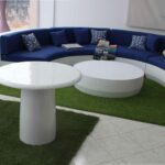 kit salon en resine en forme de demi cercle